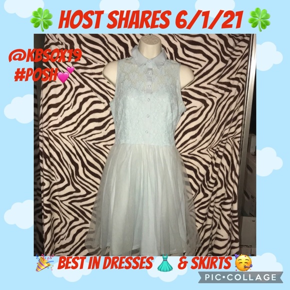 Lauren Conrad size 4 light blue beautiful dress ๐ - Picture 6 of 6